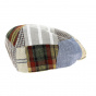 Autumn Patchwork Linen 6-sided cap - Traclet