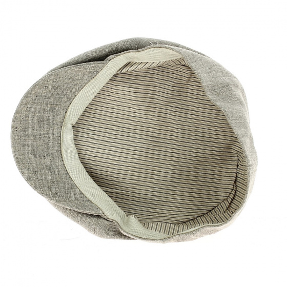 Calabria Duck Bill Linen Cap in Beige - Traclet Calabria Duck Bill Linen Cap in Beige - Traclet
