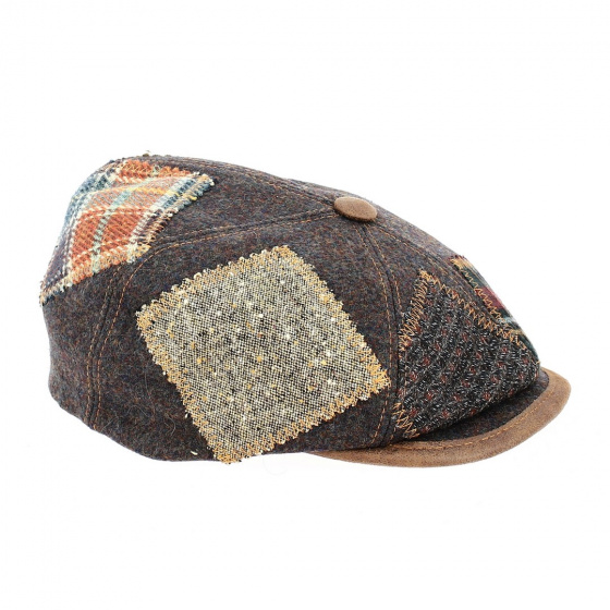 Casquette Hatteras Dublino Patchwork Marron - Traclet