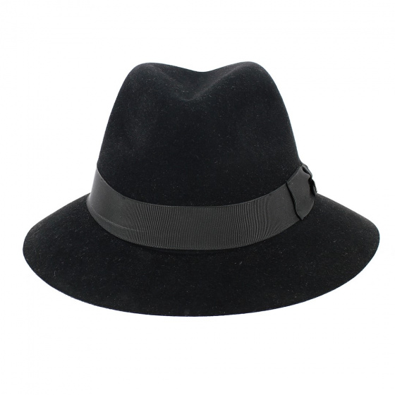 Indiana Jones Black Fur Felt Traveller Hat - Crambes