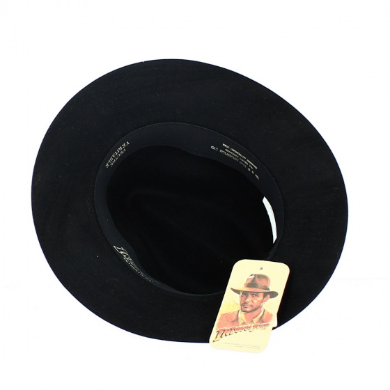 Indiana Jones Black Fur Felt Traveller Hat - Crambes
