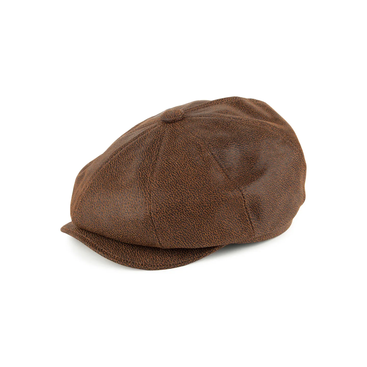 Casquette forme 8 Côtes Cuir Vieilli