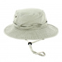 Beige Cotton Outdoor Boonie Bucket Hat - Traclet