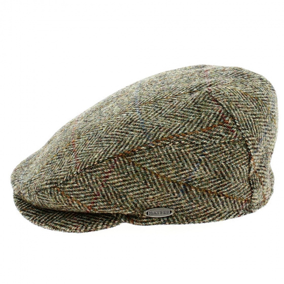 Casquette Harris Tweed Chevron Cache-oreilles Kaki - Mayser Casquette Harris Tweed Chevron Cache-oreilles Kaki - Mayser