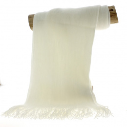 Dressy Acrylic Scarf White made in France - Traclet