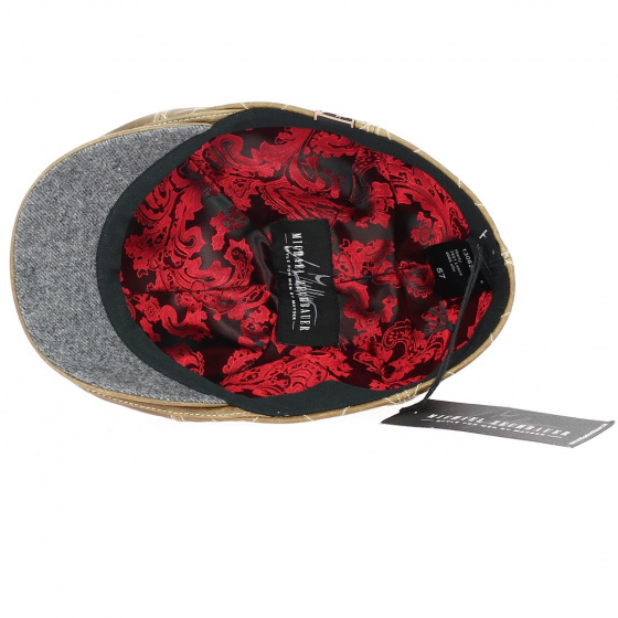 Casquette Bombée Michal Zechbauer Cuir Marron - Mayser