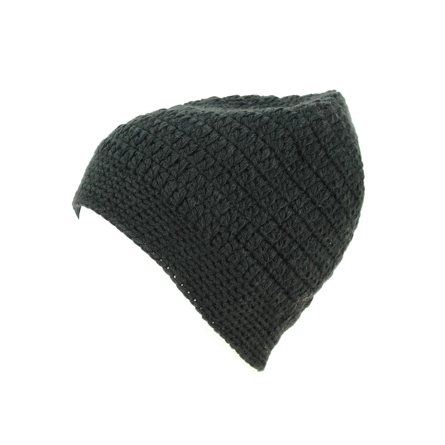 Bonnet Grosses Mailles Acrylique Noir - Traclet Reference : 12497 | Chapellerie Traclet