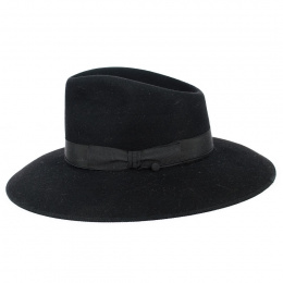Chapeau Fedora Aristide Feutre Poil Noir - Fléchet