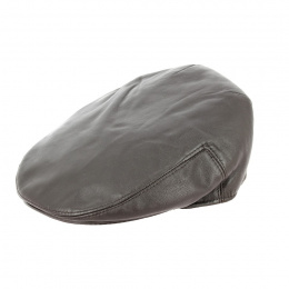 Casquette Plate Mario Cuir - Fléchet