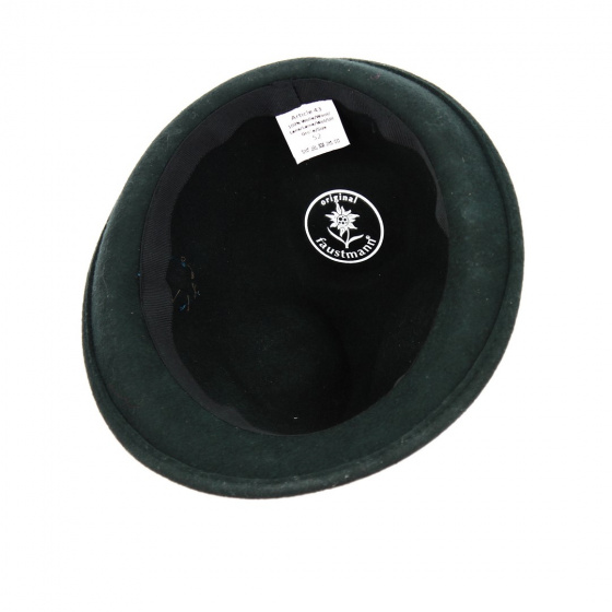 Children's Green Wool Felt Tyrolean Hat - Traclet
