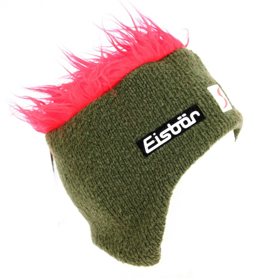 Khaki Wool Ear Flap Beanie Gisbert - Eisbär