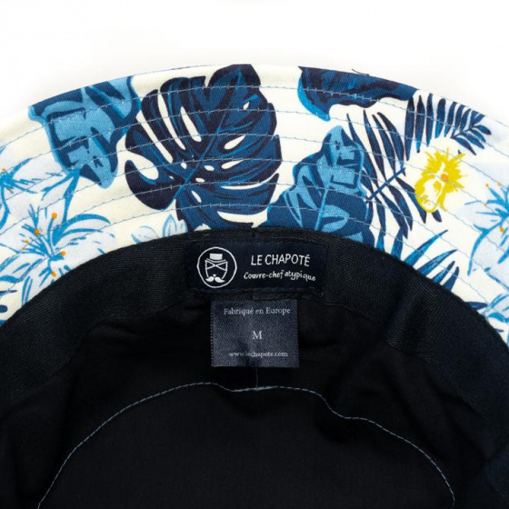 Blue Jungle Cotton Bucket Hat - Le Chapoté Paris