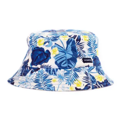 Blue Jungle Cotton Bucket Hat - Le Chapoté Paris Reference: 12528 | Chapellerie Traclet