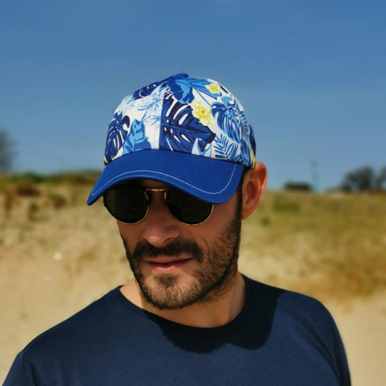 Casquette Baseball Blue Jungle Coton Bleu - le Chapoté Paris