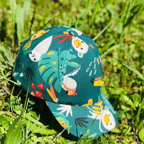 Casquette Baseball Enfant Paresseux Coton Vert - le Chapoté Paris