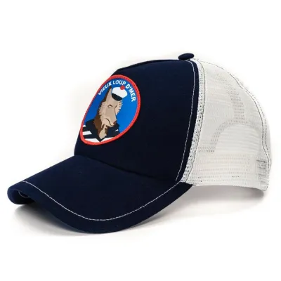 Casquette Trucker Vieux Loup D'Mer Coton Marine - le Chapoté Paris