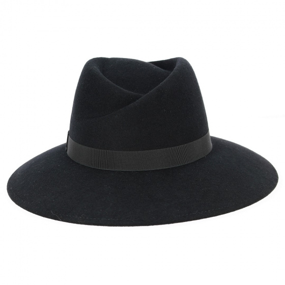 Chapeau Capeline Occitane Feutre Laine Noir - Traclet