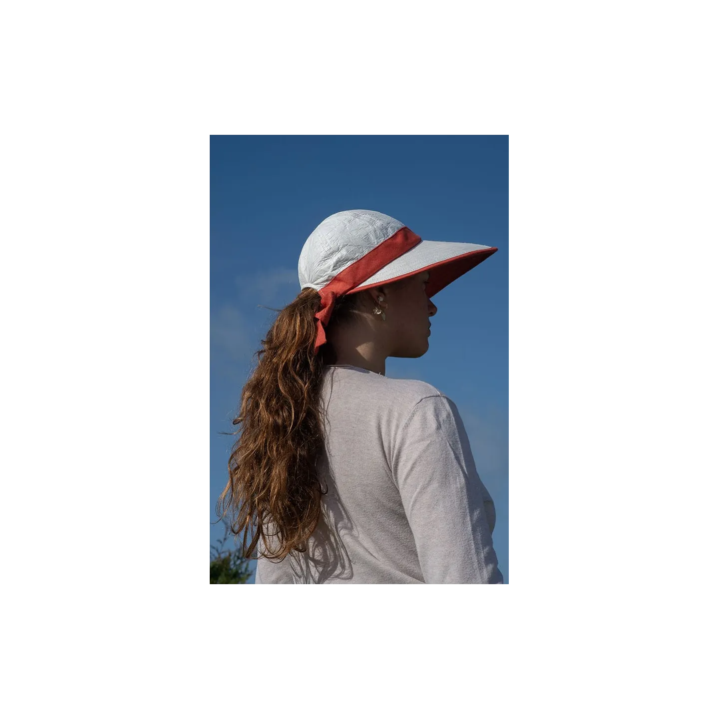 Bauloise High Protection Visor Cap Terracotta - Soway Reference: 9136 | Traclet Hat Shop