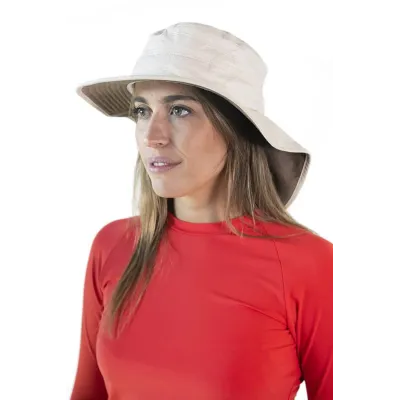 Chapeau Traveller Bordelais Protège-nuque Beige - Soway Reference : 11979 | Chapellerie Traclet