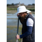 Bordeaux Medium Brim Hat with White Neck Guard - Soway