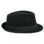 Black Wool Felt Stalingrad Trilby Hat - Fléchet