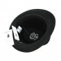 Black Wool Felt Stalingrad Trilby Hat - Fléchet