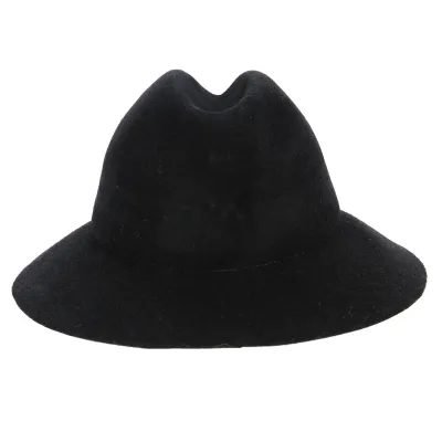Simple Black Wool Felt Traveler Hat - Kopka Reference: 12540 | Traclet Hat Shop