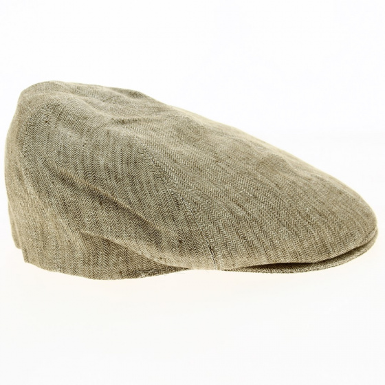 Casquette Bec de canard Léandro Chevron Lin - Traclet