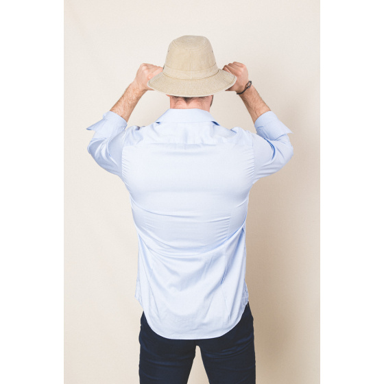 Chapeau safari Tanzanie‎ Coton Beige UPF 50+ - Crambes