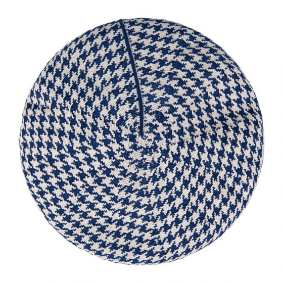 White and Blue Myosotis Basque Beret - Laulhère