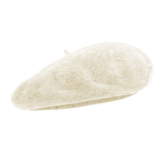 Natural Angora Beret - Heritage by Laulhère