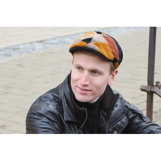 Montreal Patchwork Cotton Irish Cap - Traclet