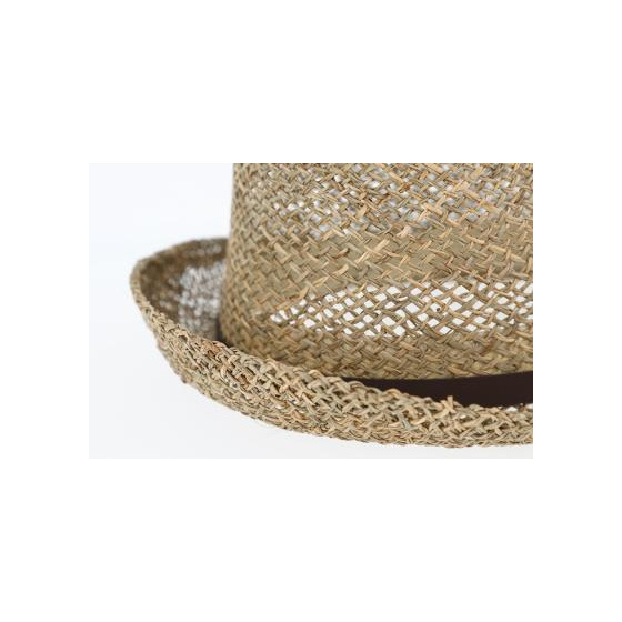 Linz Natural Straw Trilby Hat - Traclet