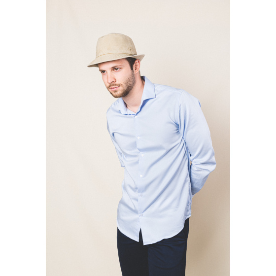 Beige Cotton Belgrade Trilby Hat - Crambes