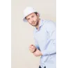 Davos White Cotton Bucket Hat - Crambes Reference: 11999 | Traclet Hat Shop