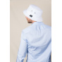 White Cotton Davos Bucket Hat - Crambes