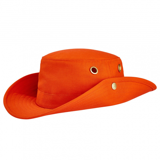 The orange Tilley T3 hat