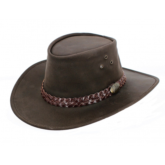 Australian Leather Hat Wallaroo Oil - Jacaru