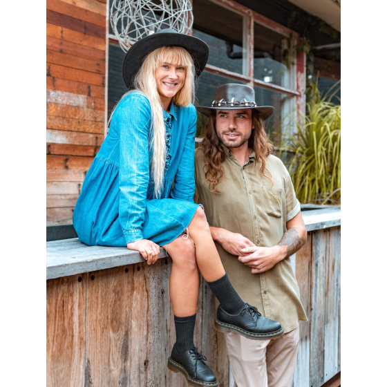 Chapeau Cuir Creeks Dent Croco Chapeau Cuir Creeks Dent Croco