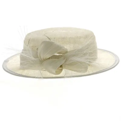 Chapeau de Cérémonie Carmen Blanc - Traclet Reference : 12584 | Chapellerie Traclet