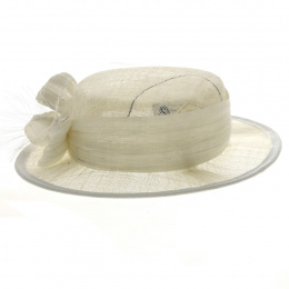 White Carmen Ceremony Hat - Traclet