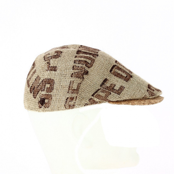 Casquette Bec de canard Brasília Toile de Jute Beige - Traclet
