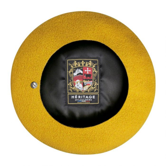 Authentic Turmeric Wool Beret - Heritage by Laulhère