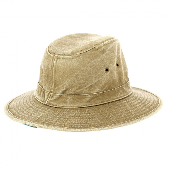 Beige Cotton Outdoor Traveller Hat - Traclet