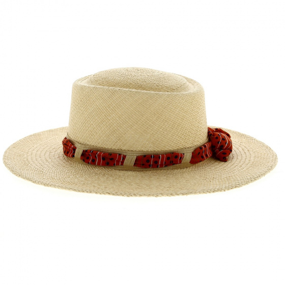 Chapeau Gambler Michele Panama Naturel - Crambes