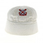 Little White Cotton Sailor Bucket Hat for Kids - Traclet