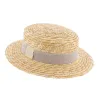 Canotier Paille Naturelle Benson - HERMAN Reference : 931 | Chapellerie Traclet