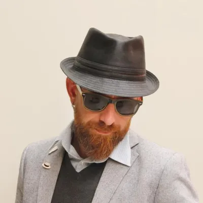 Black Kairan Trilby Hat - Herman Reference: 7626 | Traclet Hat Shop