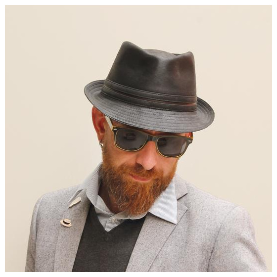 Black Kairan Trilby Hat - Herman