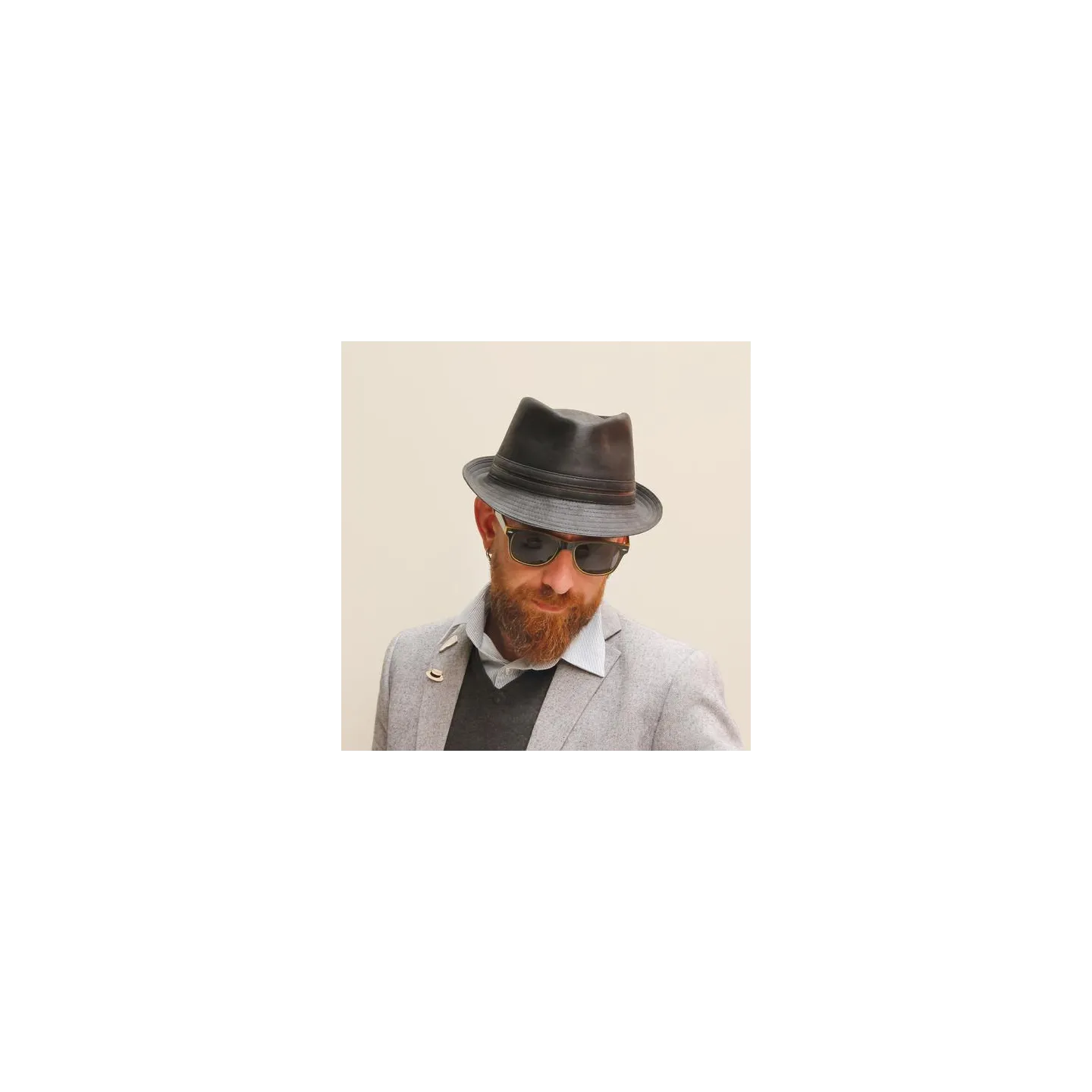 Chapeau Trilby Kairan Noir - Herman Reference : 7626 | Chapellerie Traclet